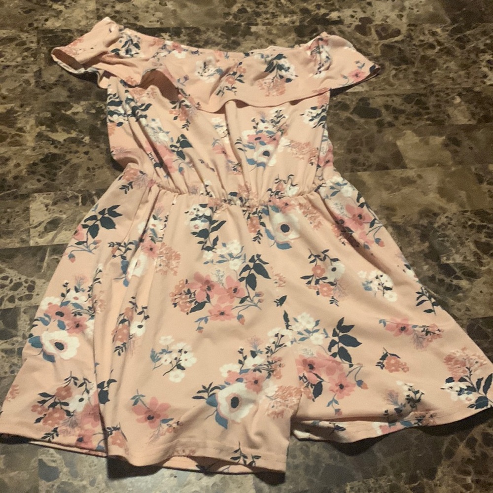Floral Off-the-shoulder Romper